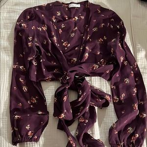 Flynn Skye tie front top size M